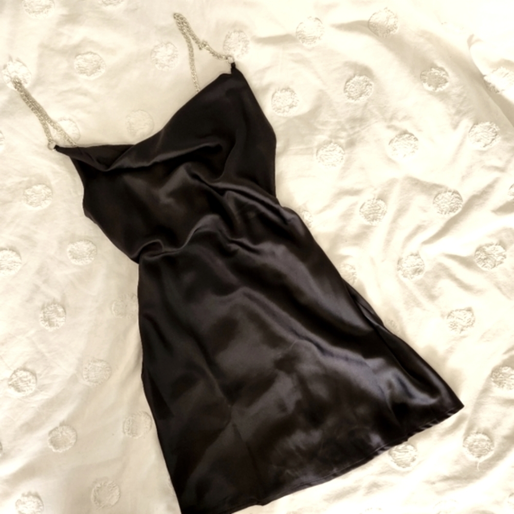 NWT UO Silky Little Black Dress